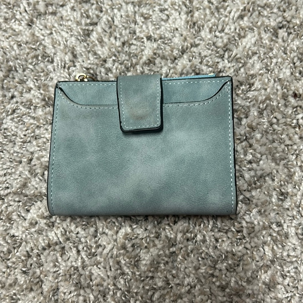 Amazon blueish gray wallet trifold